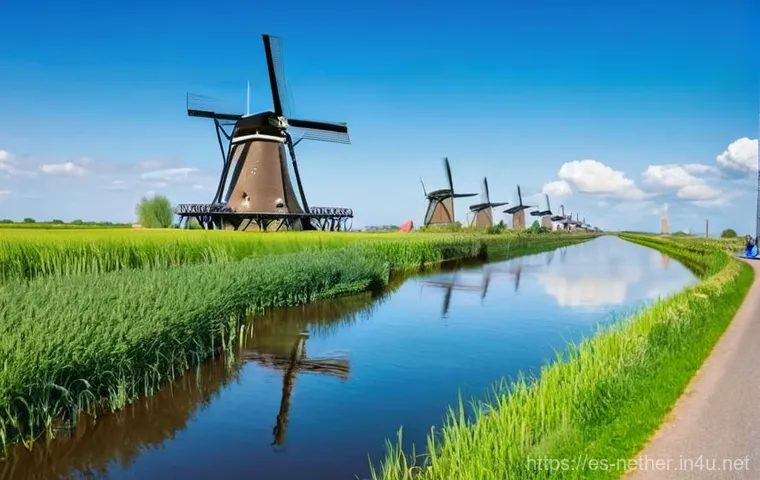 유럽 여행 중 네덜란드에서 꼭 가야 할 곳 - **Utrecht: Canal-side Life with Dom Tower Backdrop**
    An inviting wide shot of Utrecht's unique t...