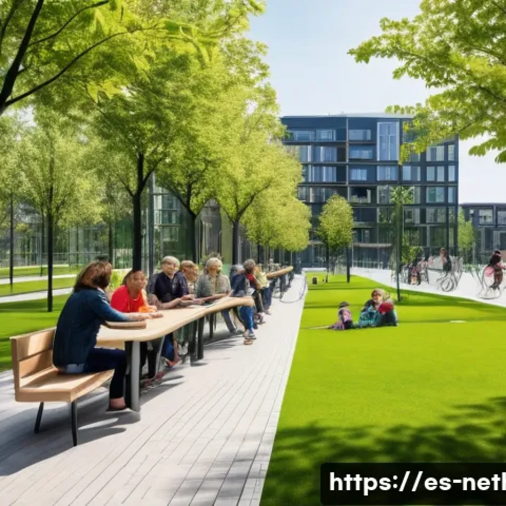 네덜란드에서 일어난 유명 사건사고 - A vibrant urban park in the Netherlands redesigned after severe flooding, featuring modern flood bar...