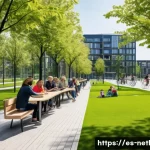 Home 14 네덜란드에서 일어난 유명 사건사고 - A vibrant urban park in the Netherlands redesigned after severe flooding, featuring modern flood bar...