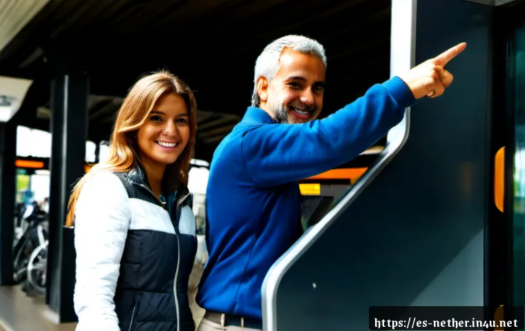 네덜란드에서 영어 사용 가능 여부 - Photorealistic travel scene in Amsterdam, a Spanish-speaking adult traveler confidently asking an En...